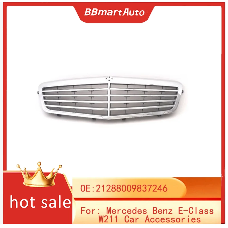

21288009837246 BBmart Auto Parts Front Radiator Grill For Mercedes Benz E-Class W211 Car Accessories