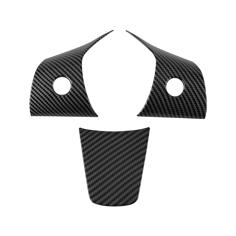 ل تسلا نموذج Y نموذج 3 2017 2018 2019 2020 2021 2022 2023 2024 عجلة توجيه سيارة زر الديكور غطاء الملحقات