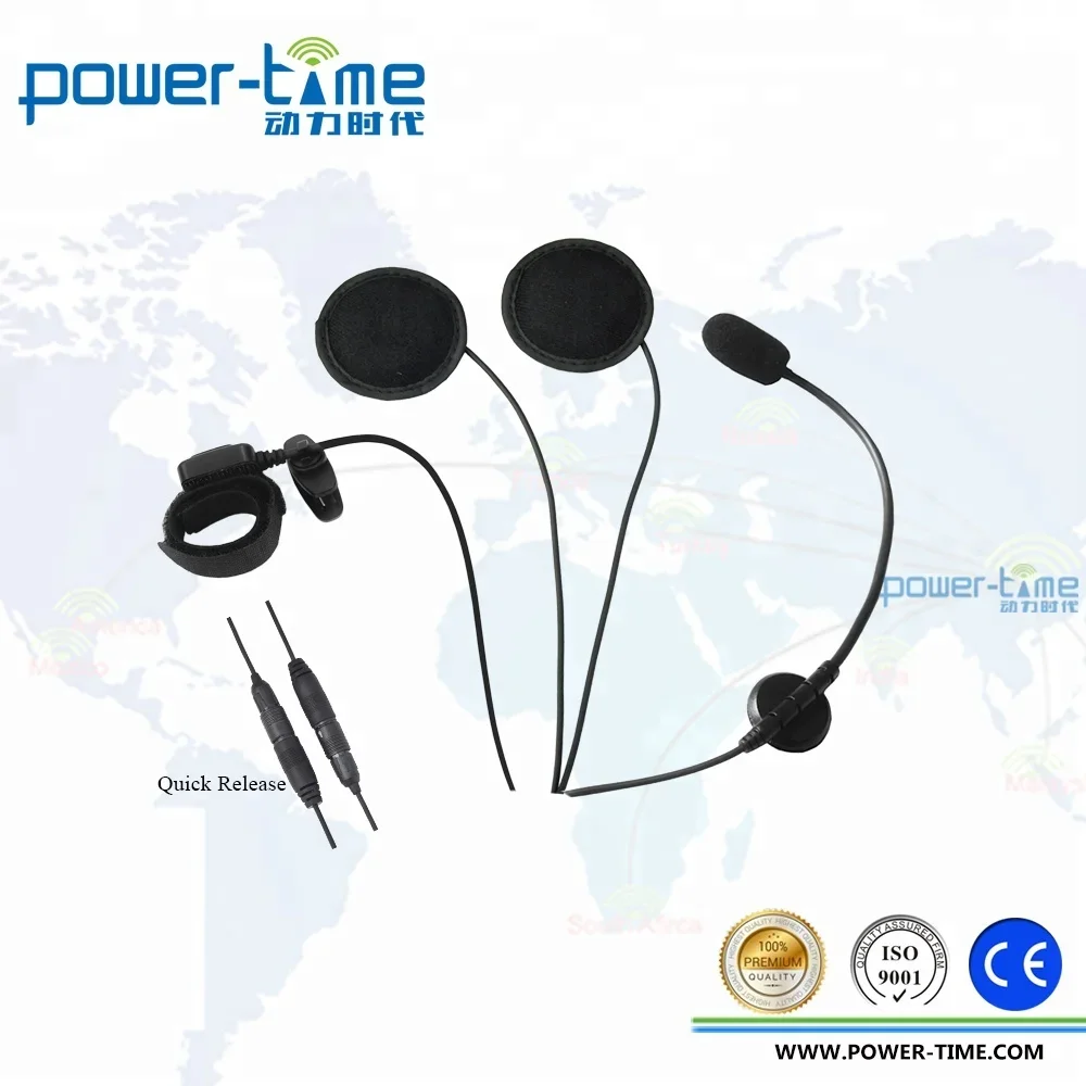 Conector QD Control remoto dedo PTT casco de motocicleta intercomunicador auriculares para Radio Hytera