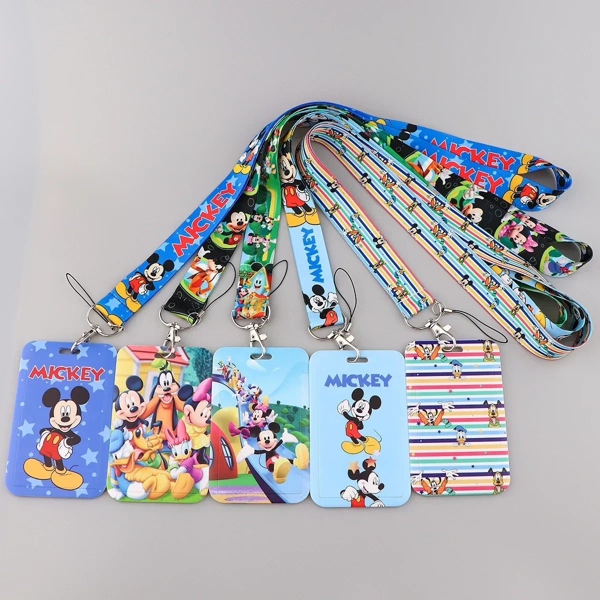 Disney Minnie Mouse Keychain for Keys ID Badge Holder Credit Card Neck Strap Keychain Lariat Phone Strap wholesale view 4