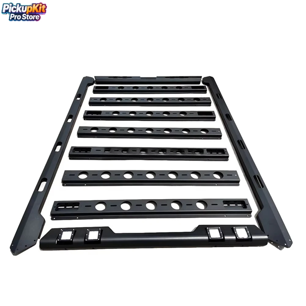 

Steel 4x4 Roof Storage Basket for Land Cruiser LC80 Heavy - Duty Roof Mount Luggage Carrier Auto Accessories