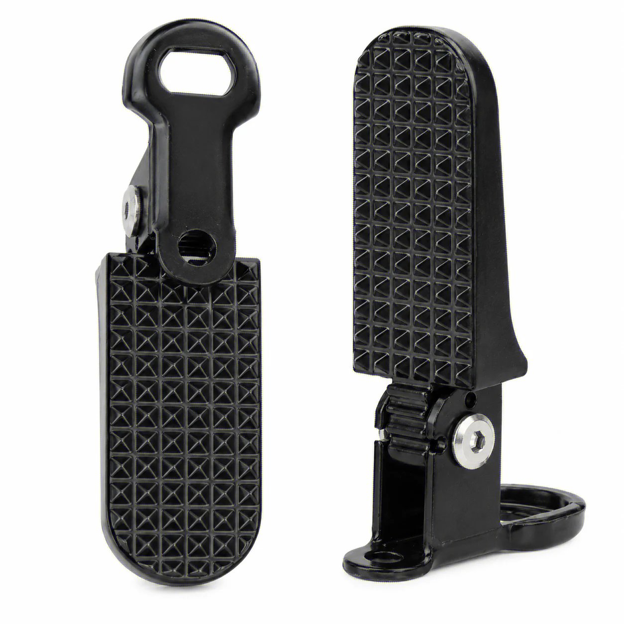 bike Foldable Bicycle Rear Foot Pegs Aluminum Alloy Passenger Footrests Pair with Anti Slip Surface