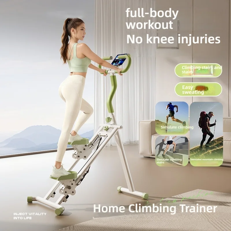 New Design Home Fitness Stair Stepper Hiking Climbing Machine Collapsible Aluminum Alloy Frame Adjustable Climber with Counter