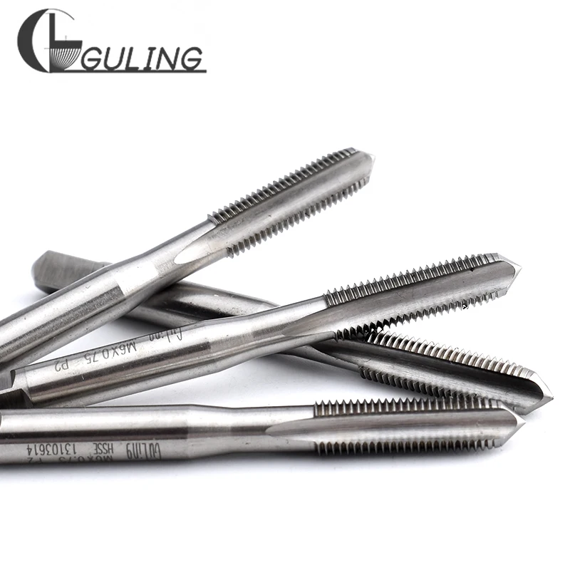 GULING HSSE-M35 متري اليد الحنفية M6X0.2 المسمار مستقيم الأخدود غرامة صنبور لولبي (غير قياسي الطلب لا يدعم المرتجعات)
