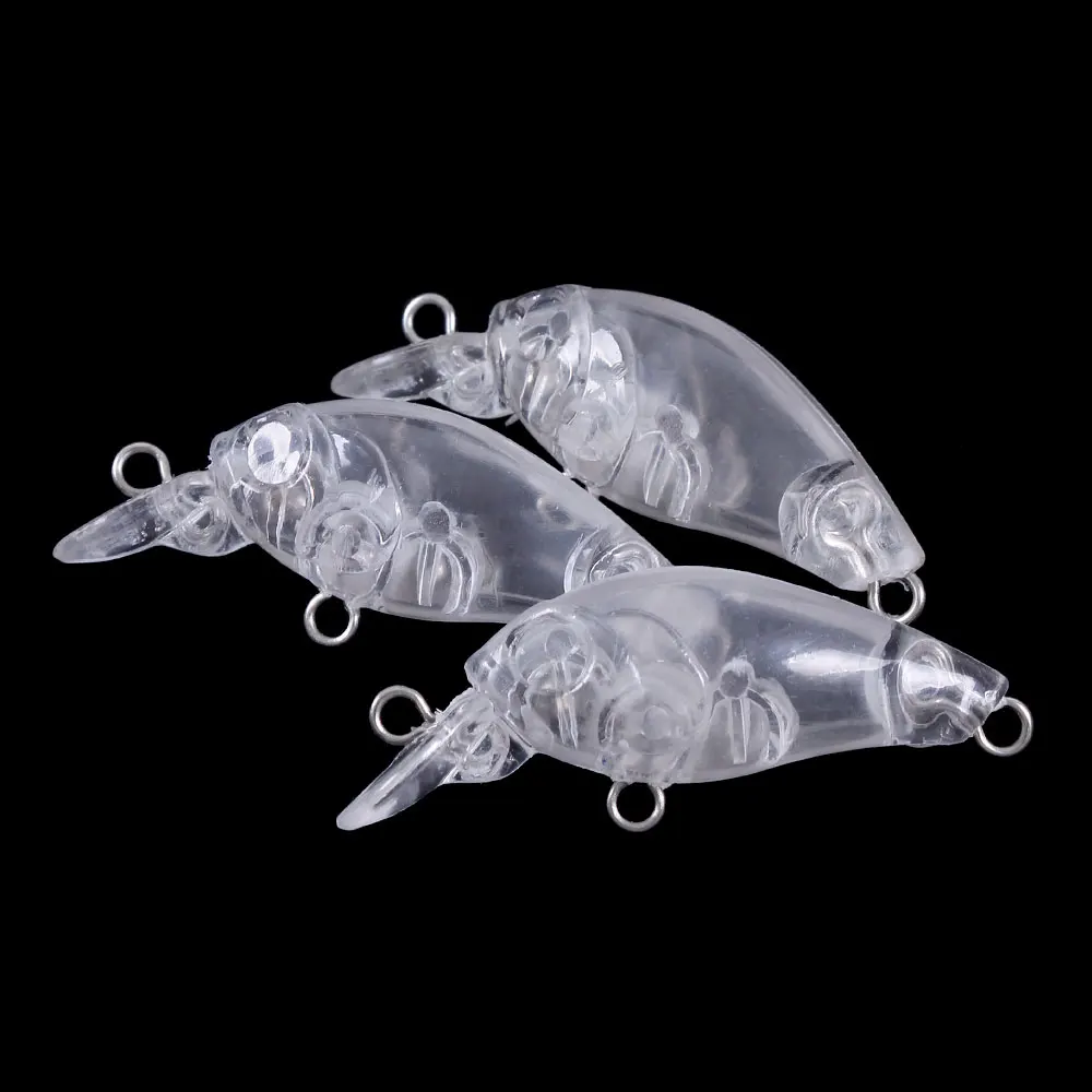 10pcs Micro Unpainted Crankbait Blanks 4.5cm 2.9g Floating Lure Bodies DIY Ultra Light Trout Bass Fishing Hard Baits Wobbler - view 3