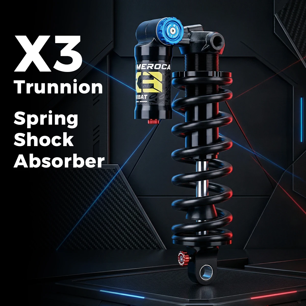 

Задний амортизатор EVOSID для горного велосипеда, крепление на шток, 185/205 мм, для MTB, мягкий хвостовой амортизатор, 550 фунтов, пружинный амортизатор DH