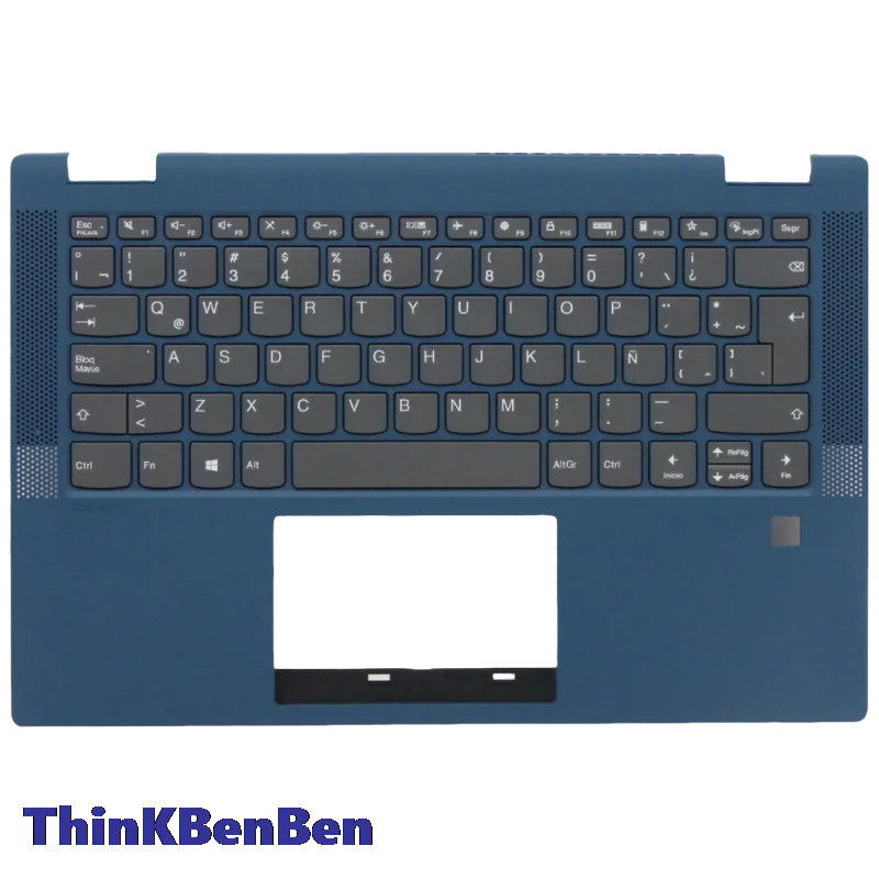 LAS Latin Spanish Blue Keyboard Upper Case Palmrest Shell Cover For Lenovo Flex5 14 14ALC05 14ARE05 14IIL05 14ITL05 5CB0Y85654