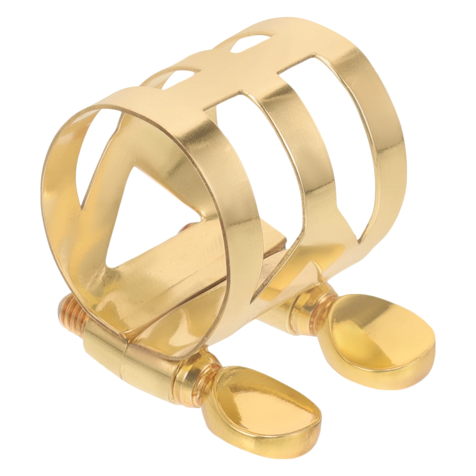 

Saxophone Clip Alto Saxophone Ligature Reed Clip Adjustable Metal Clamp Fastener Sax Accessories Instrument Mouthpiece Ligature