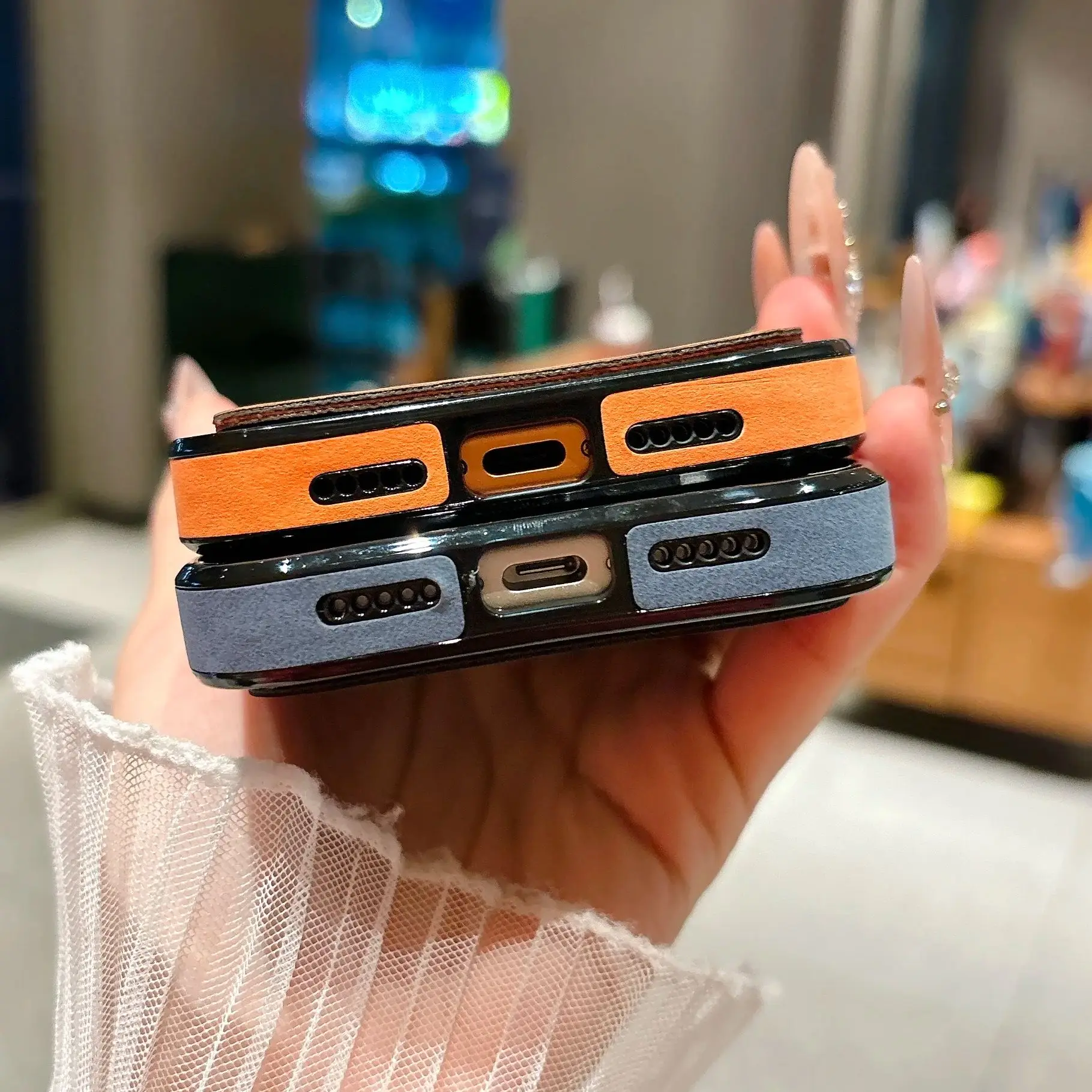 Wallet Card Holder Suede Leather Phone Case For iPhone 17 16 15 14 13 Plus Pro Max Business Insert Card Matte Lens Glass Cover view 4