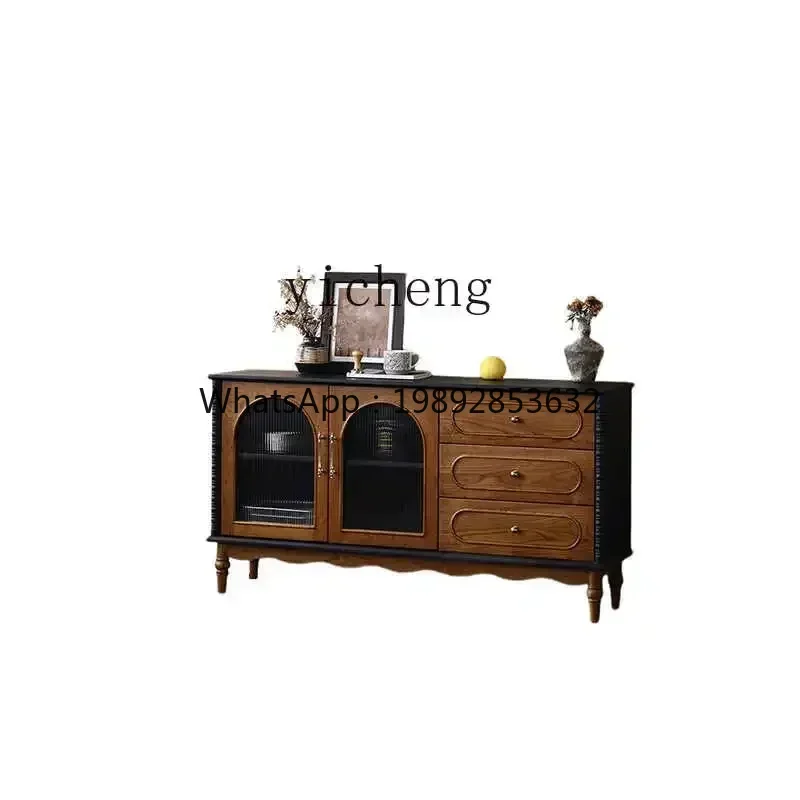 

gz- contrasting color, dining side cabinet, entrance cabinet, home decoration, retro storage and storage