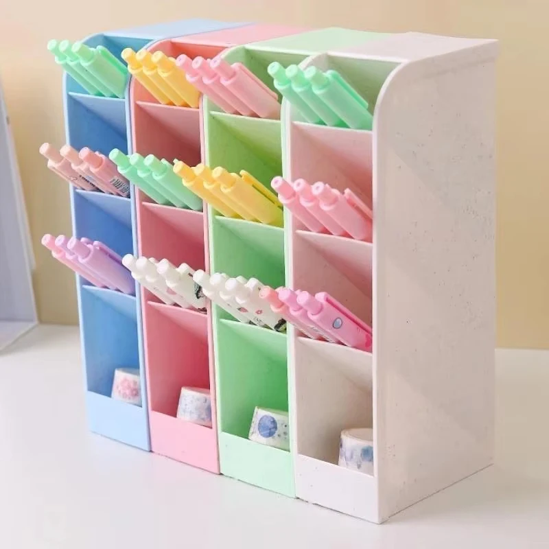 Creative Multifunctional Holder Multi-Layer Desktop Storage Pen Organizer Large Capacity Pen Holder Storage Box For Home Office