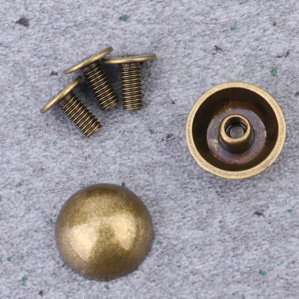 

20Pcs Mushroom Rivet Alloy Screwback Studs Punk Semicircular Rivet Durable for Denim Belts Jackets Shoes