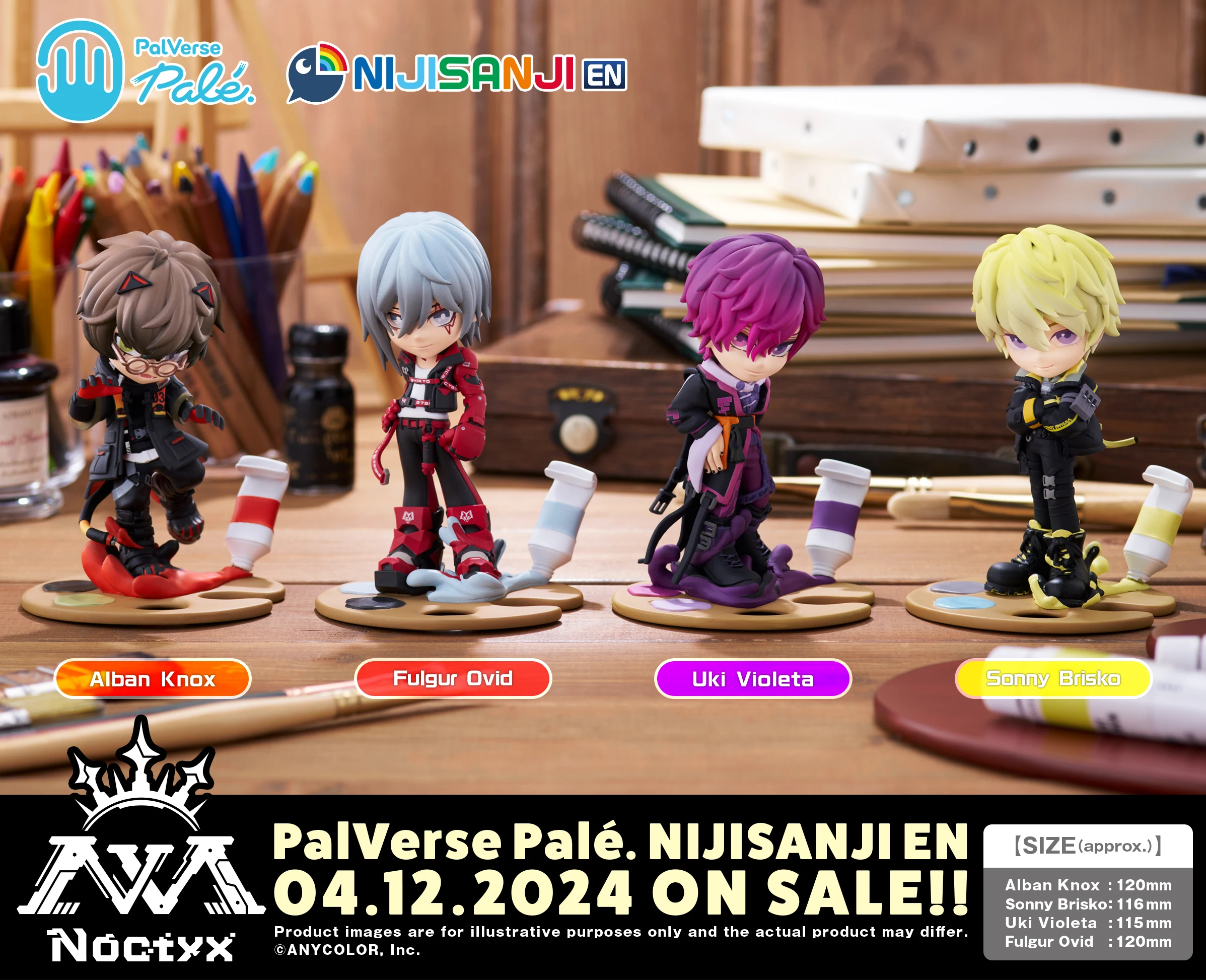 Japan Palverse Goods Nijisanji Fifth Generation Characters Decoration Figures