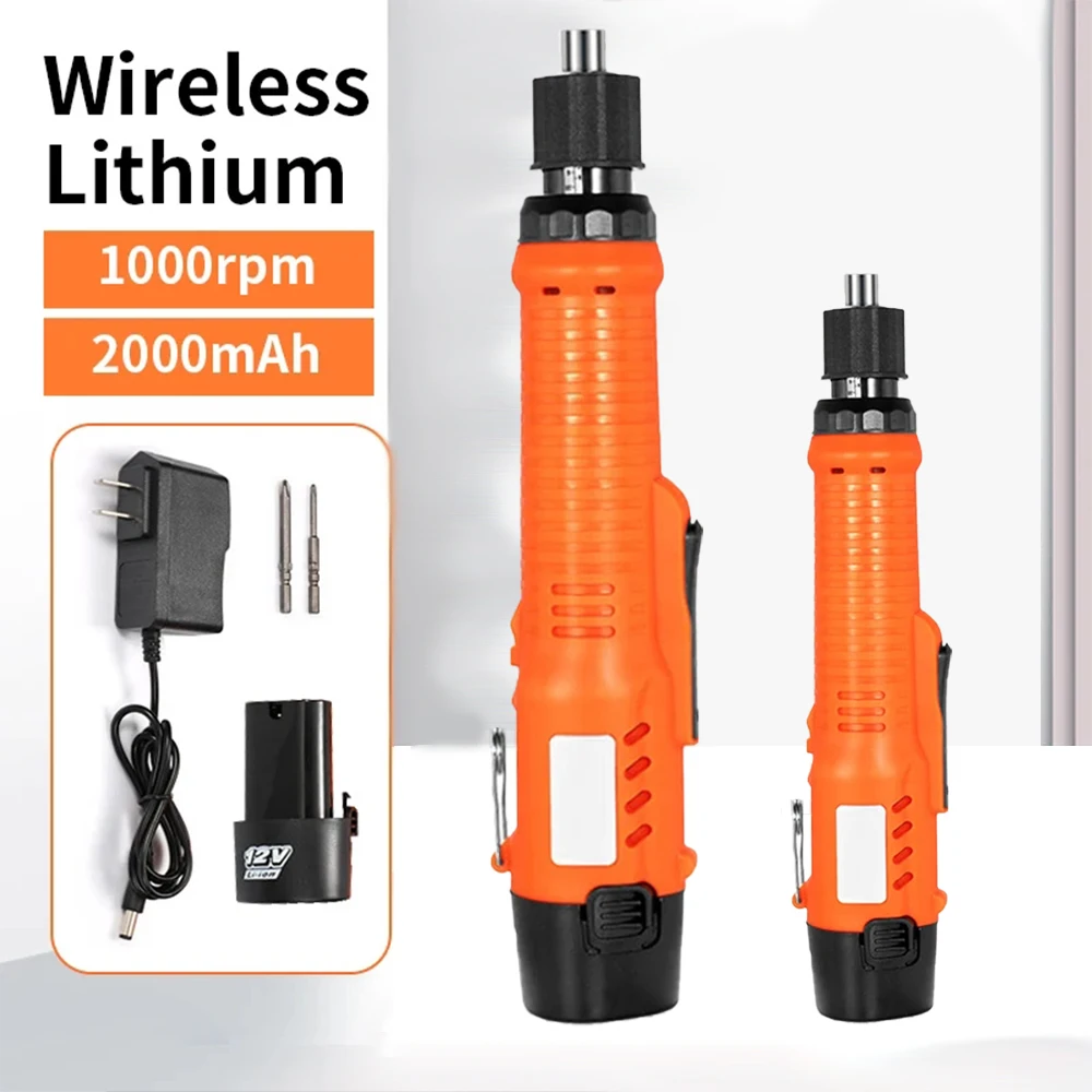 Electric Screwdriver Rechargeable Mini Drill Electric Screwdriver 1200rpm Lithium-Ion Battery Electric Screwdriver