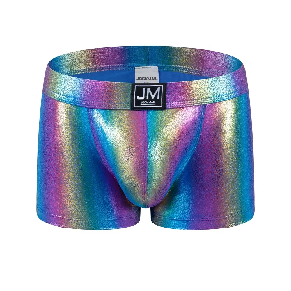 

Spectral Series High Reflective Flat Corner Men's Underwear Four Corner Shorts Stage Underwear Boxer Hombre Mens Panties