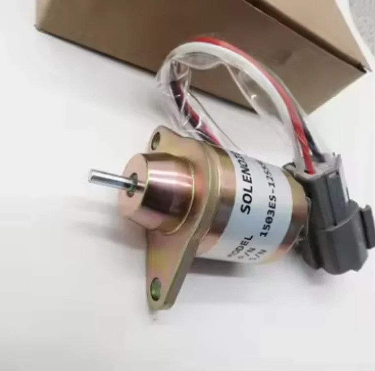 Fuel Shut Off Shutdown Solenoid Yanmar 119233-77932 Woodward 1503ES-12S5SUC12S - Foto 2