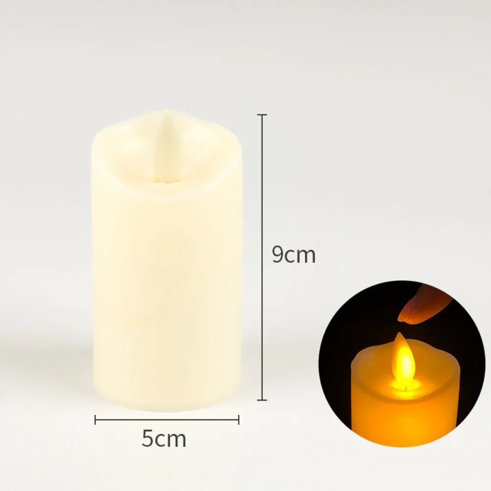 Creative LED Electronic Candle Plastic Warm Yellow Light Candle Lights Swinging Lighting LED Candles Festival