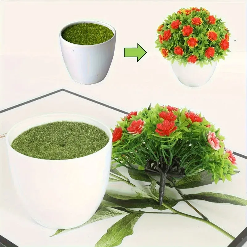 202 6New 6/12/24pcs European Minimalist Round Plastic Flower Pots, No-Hole Succulent Planters Multi-Purpose Home Garden Pot Set