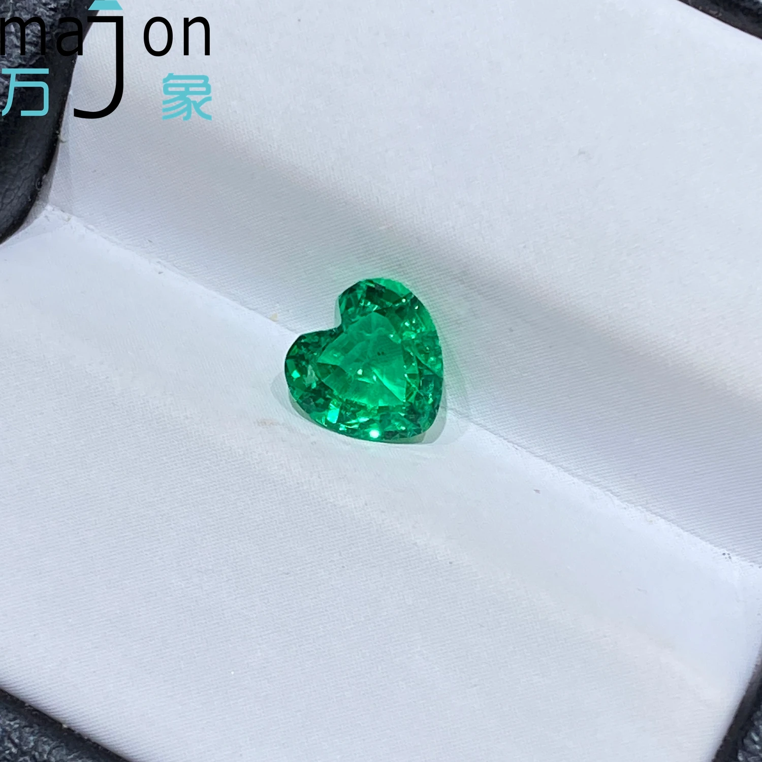 0.7CT Lab Grown Colombia Emerald Heart Shape Gemstone For Diy Jewelry Earrings Making Material Selectable AGL Certificate - Image 3