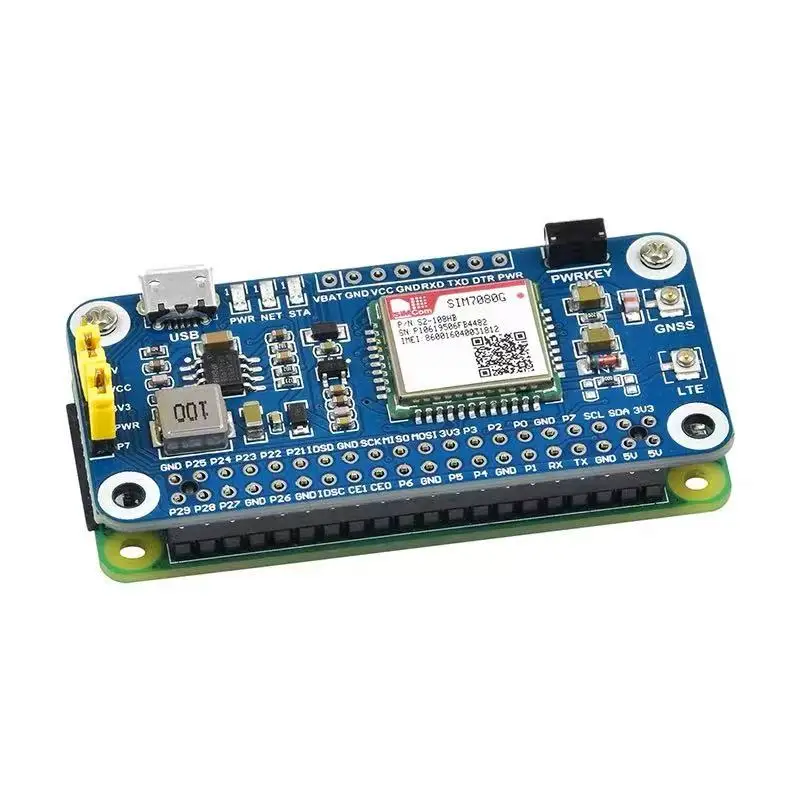 Scheda di espansione IoT Raspberry Pi 5/4B NB-IoT Scheda adattatore di comunicazione GNSS SIM7080G Comunicazione globale