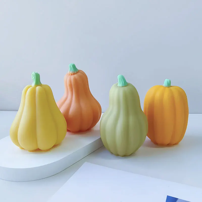 

3D имитация тыквы, силиконовая форма для свечей, сделай сам, Хэллоуин, тыква, аромат, пластырь, украшения из смолы, мыло ручной работы, форма для свечей