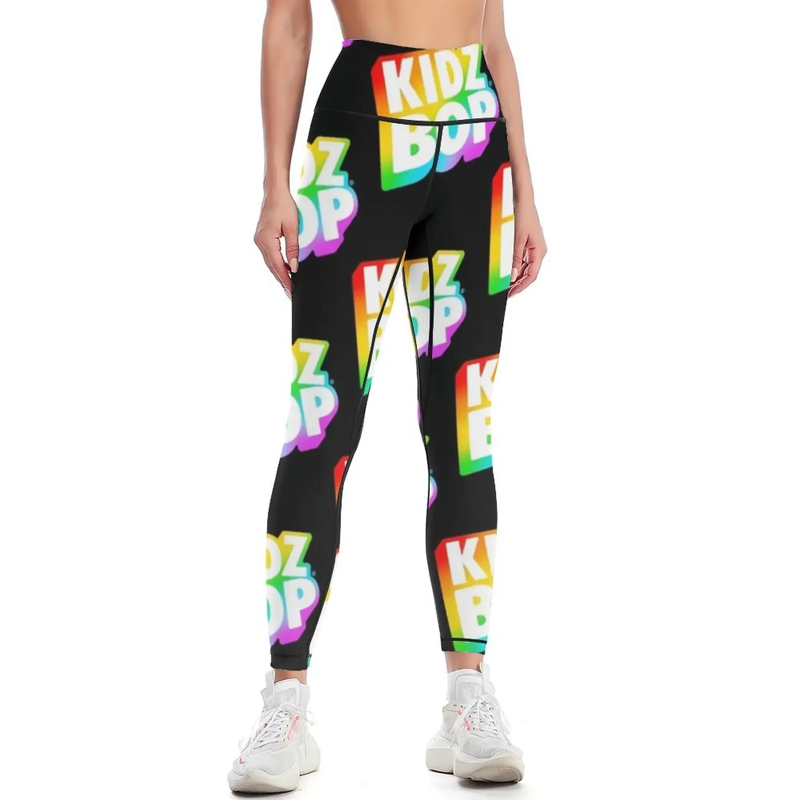 

Kidz Bop Rainbow Logo Leggings Women's pants push up tights for workout shorts Golf wear Womens Leggings