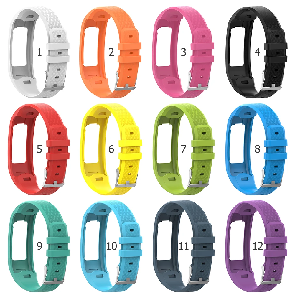 Wristband Bracelet Multicolor Watch Strap Large Stainless Steel Buckle Replacement Accessories for  Vivofit 1/2