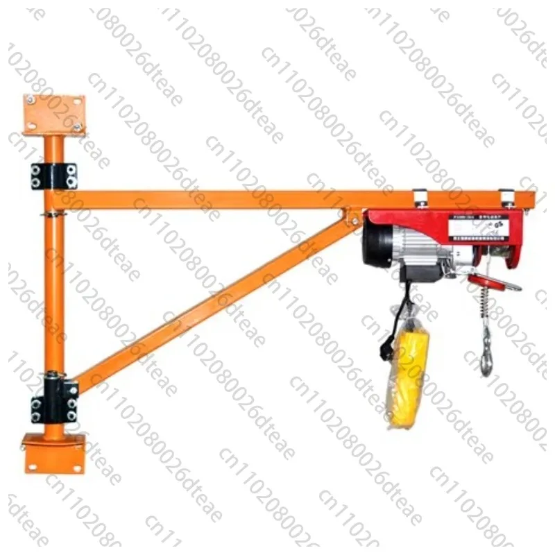 Micro Electric 220V Wall Crane Hoist Home Decoration Small Lift Crane Column Bracket