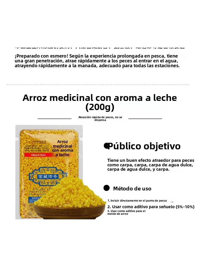 Señuelos de Pesca Mágicos: Partículas de Maíz para Pesca Salvaje, Ganchos que Atraen Granos de Arroz para Carpas y Bagres en ...