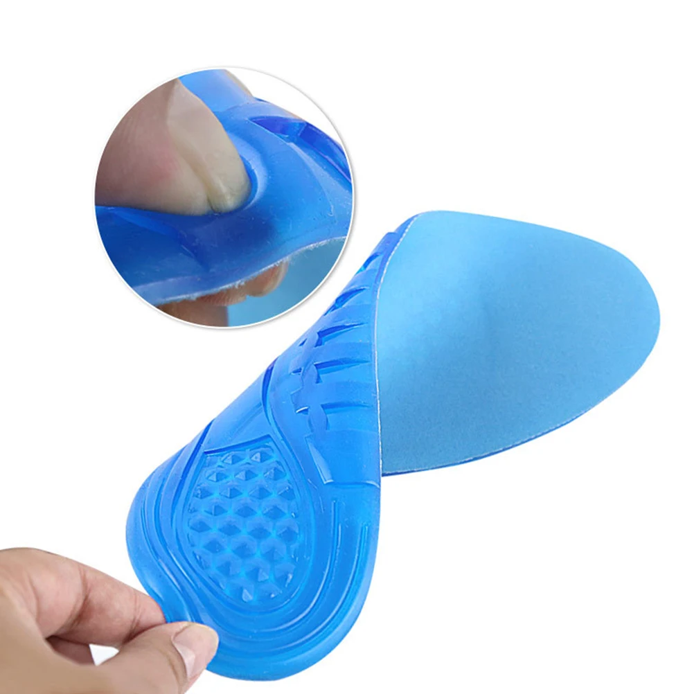 

Sports Insoles Blue Thickened Foot Cushion Shoe Pads Sweat Absorbing Odor Control High Elastic Arch Support Comfort Walking