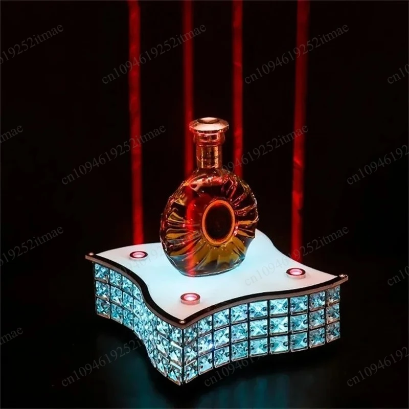 Luminous Bottle Holder Event Banquet Atmosphere Decor Display Tray
