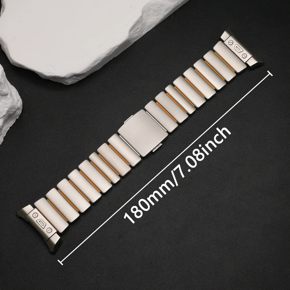 حزام تيتانيوم لساعة سامسونج جالاكسي Ultra2 2025 سوار مغناطيسي فاخر لساعة سامسونج جالاكسي الترا 47 مللي متر 2024 حزام ساعة مان #4