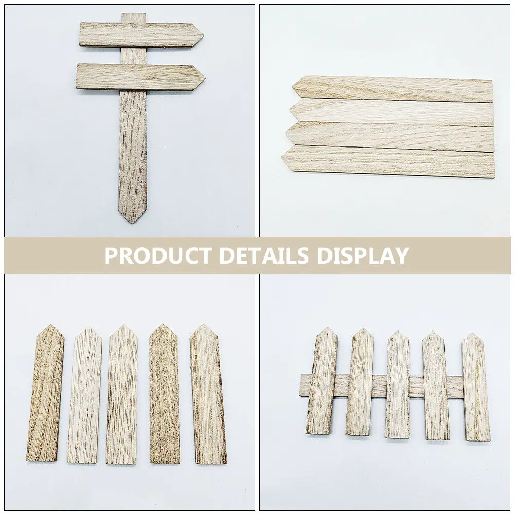 20Pcs Wooden Plants Label Waterproof Pointed End Garden Supply Tags for Seedlings Plant Markers Plant Tags Road Sign