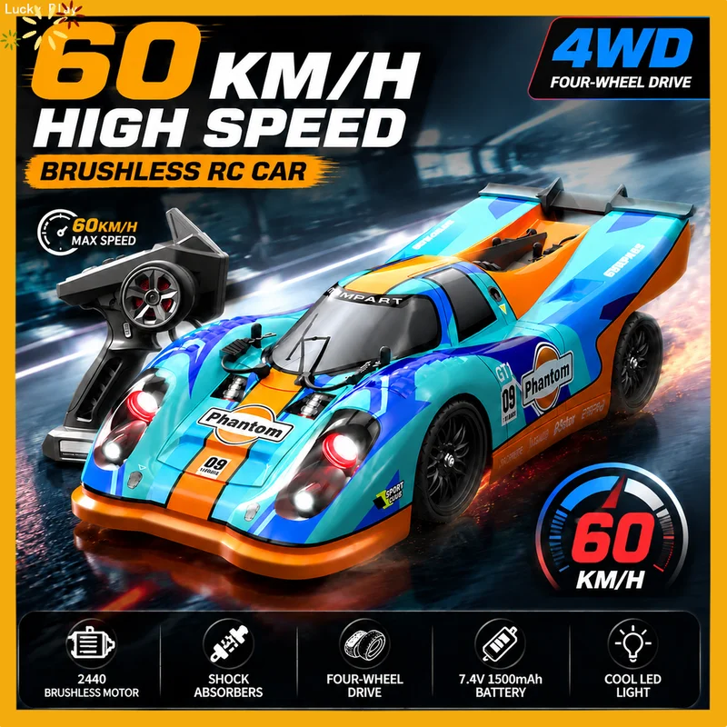 Suchiyu 1/16 16307 16307pro Rc Car 2.4g 4wd High Speed Brushless Motor Racing Toy With Night Led For Kids And Adults Gift