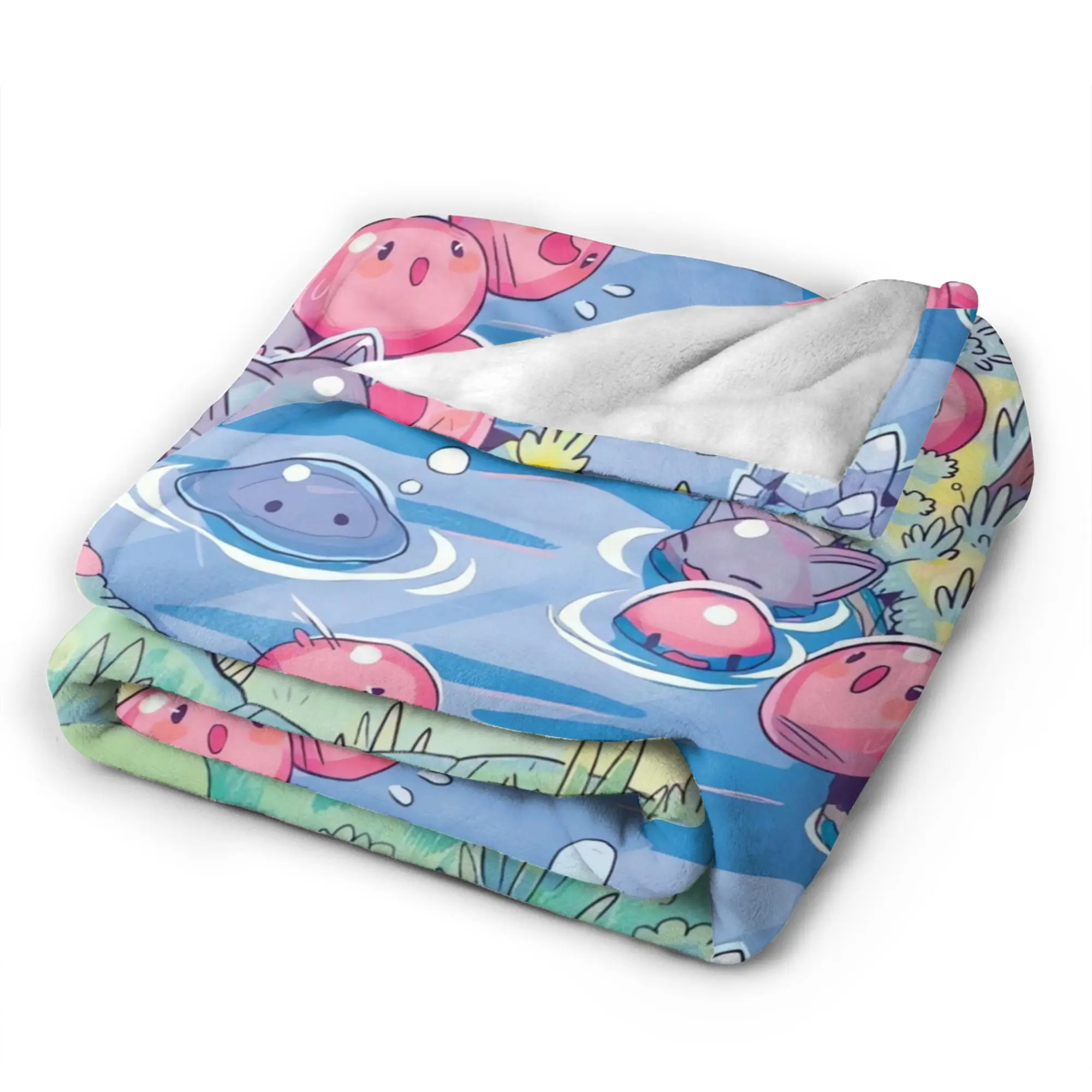 Map Water Slime Rancher Blanket Quality Warm  Throw Blanket Winter Boy Girl Home Decor Funny Bedspread