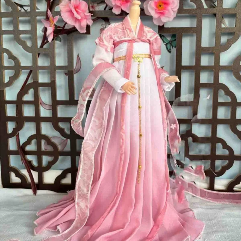 Kinder Einfache 30 cm Puppe Hanfu Kleidung Kinder Chinesischen Stil Alte Vintage Hanfu Kleidung Einfache Puppe Zubehör LI089