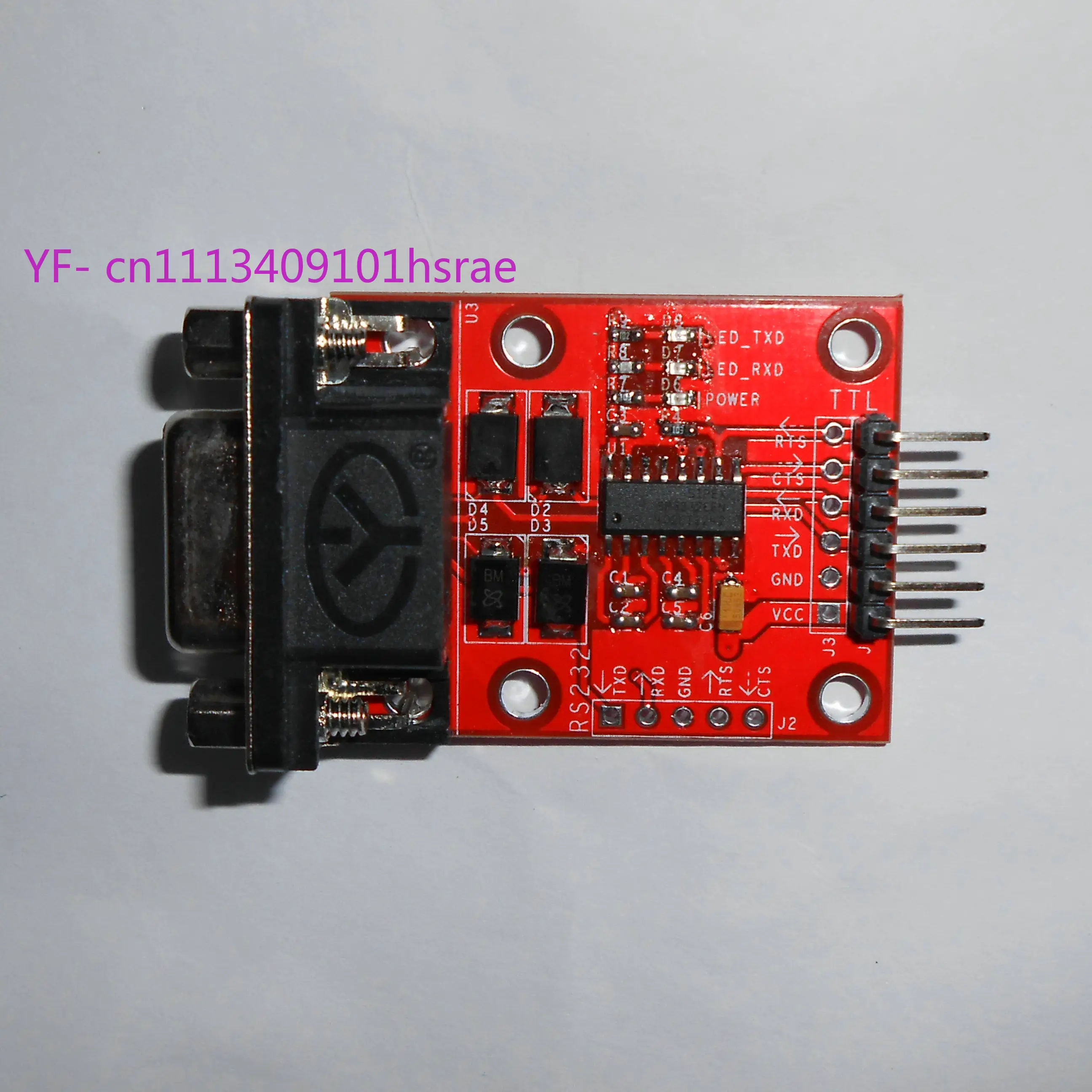 RS232 to TTL Serial Module, SP3232 Chip Overvoltage Protection, MCU Download Flash Board