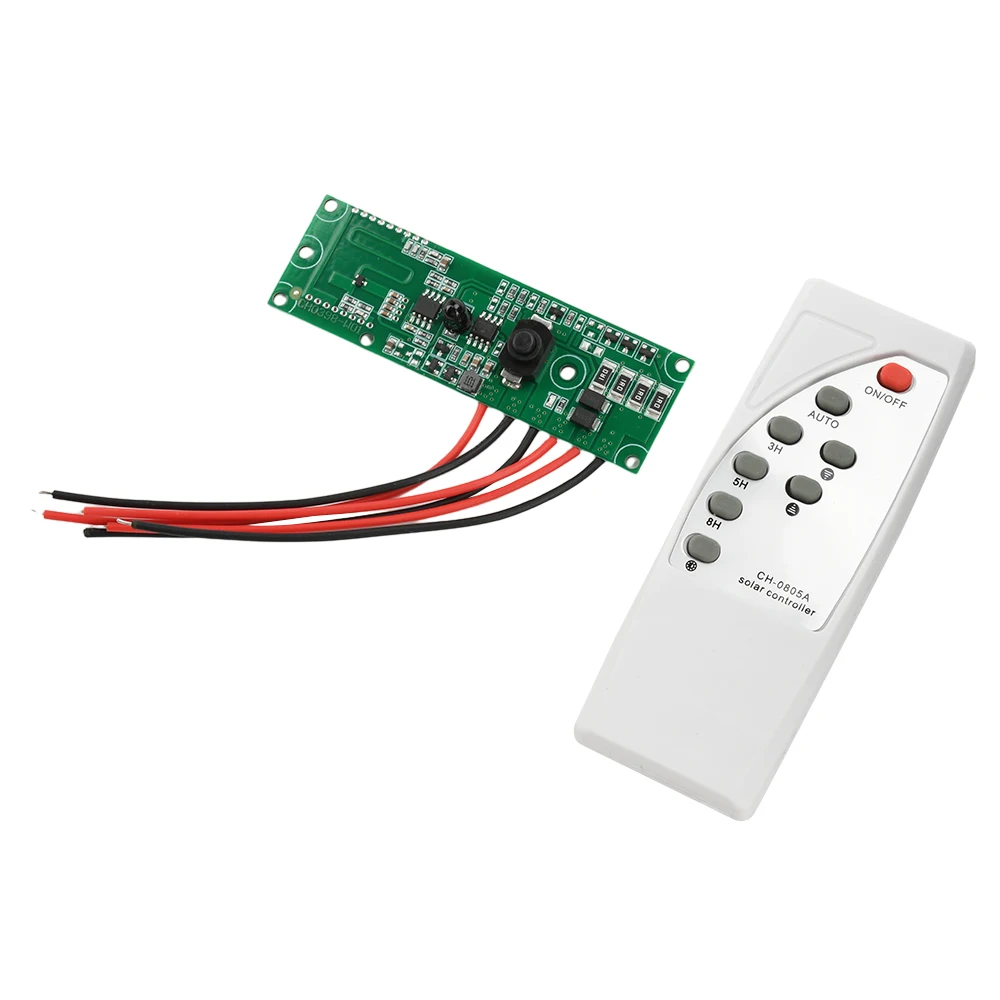 Automatic Control Lamp Board Solar LED Driver Board With Remote Control Multi-function Practical Creative Human Body Induction