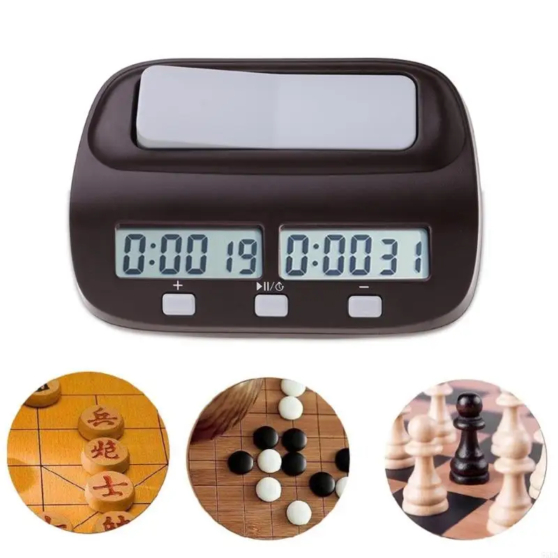 55KD Contemporary Chess I-go Count Up Down Alarm Hochwertige digitale Schachuhr
