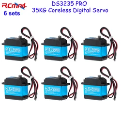 6 set DS3235 PRO 35KG servomotore robotico in metallo Servo digitale Coreless 180/270 gradi IP66 con Servos braccio Servo 25T per Robot