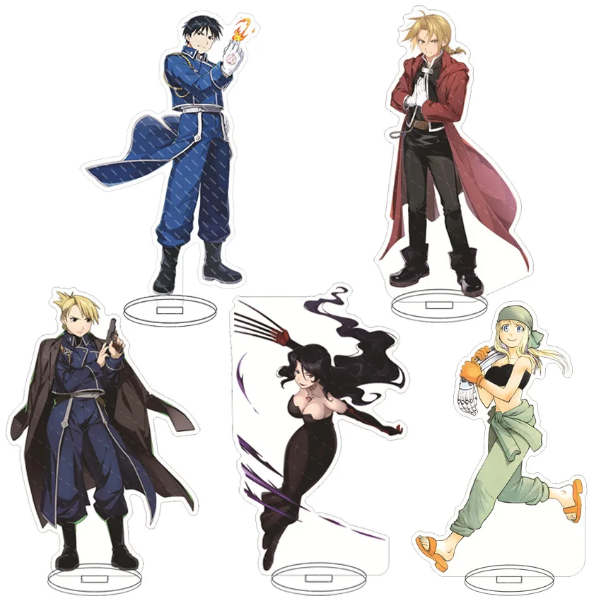 Figura de Acrílico de Anime de 16 CM, Fullmetal Alchemist, Edward Elric, Roy Mustang, Winry Rockbell, Von Hohenheim, Figura Coleccionable, Regalos