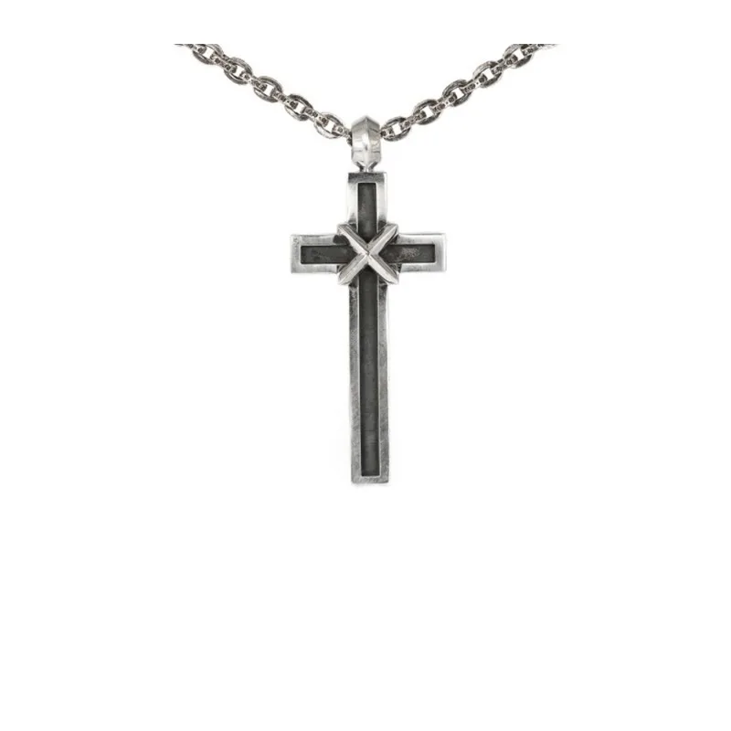 

Vintage Large Cross Cross Pendant, Men's and Women's High-end Sense, Personalized Hip-hop Stacked Wear Accessories, Letter Chain