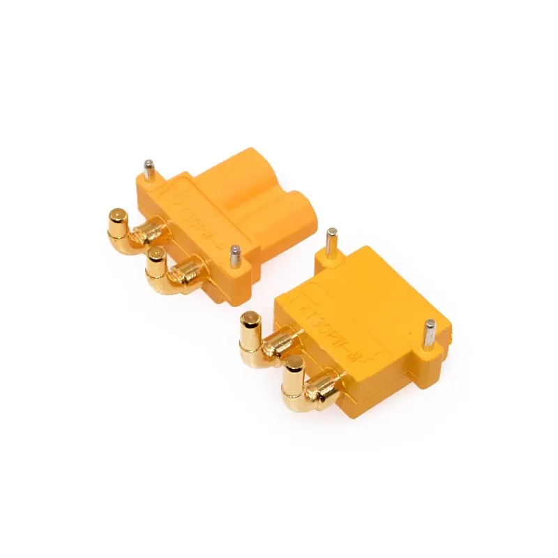 Amass xt30pw female male esc motor pcb board plug banana golden xt30 upgrade right angle plug connector for rc mode