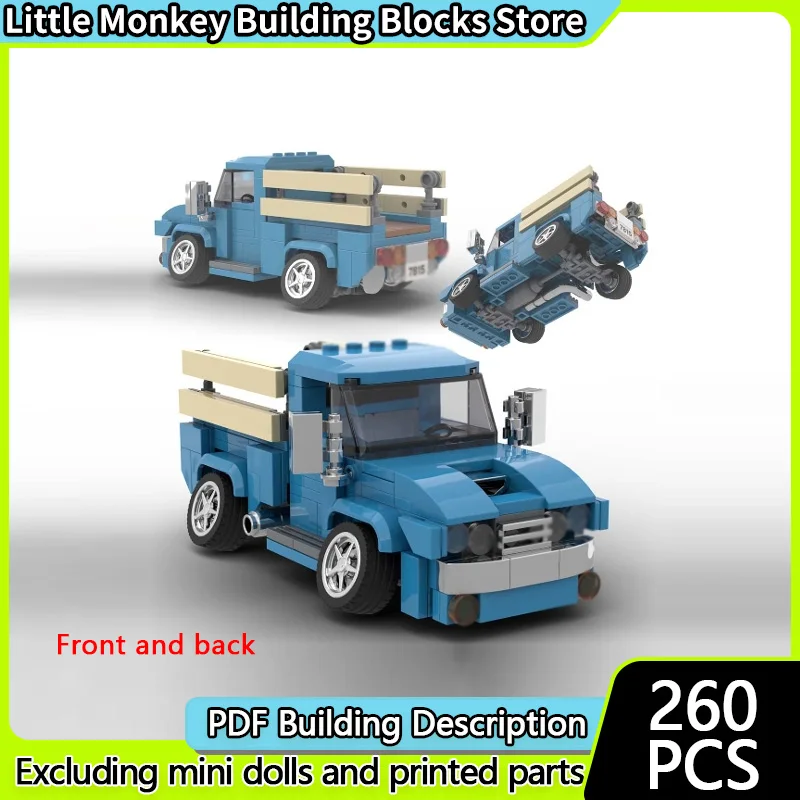 

Speed Racing Car Model MOC Building Bricks Drift Farm Truck Modular Technology Children Holiday Gifts Assemble Toys Suit