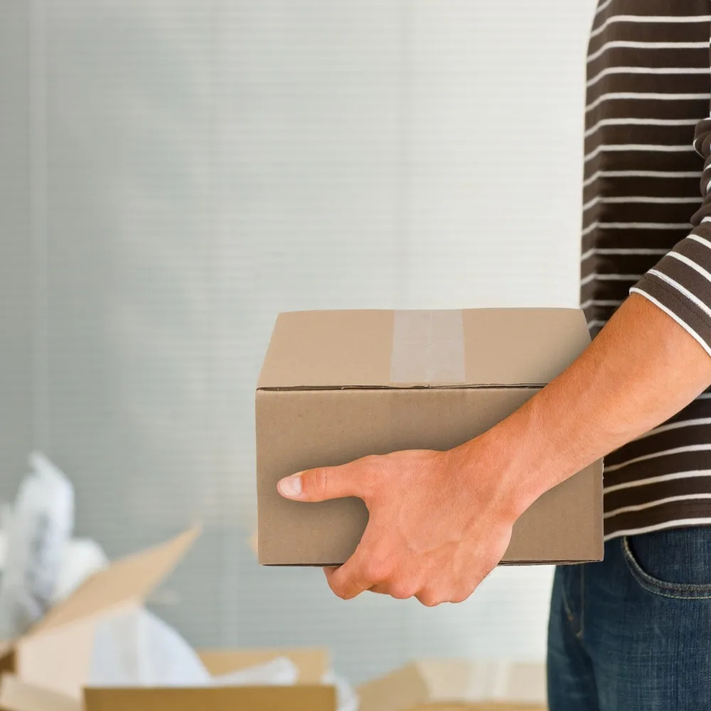 Paquete de 100 cajas de papel de cartón de 8x8x4 para correo, embalaje, movimiento y almacenamiento