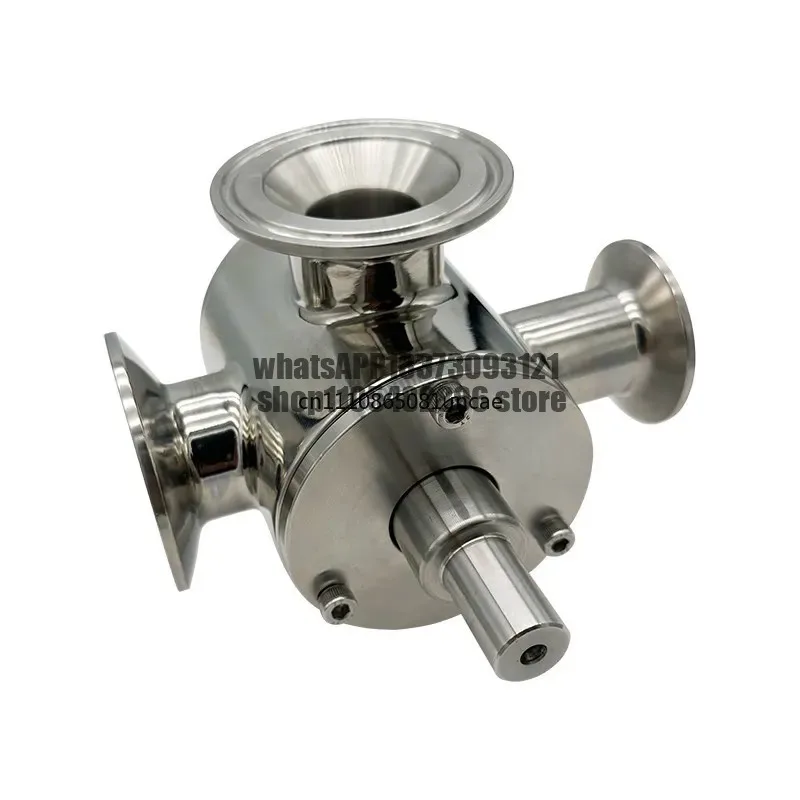 Pneumatic Filling Machine Three-way Rotary, Quick Paste Filling Machine Rotary Valve, Valve High Clean Filling Machine Parts