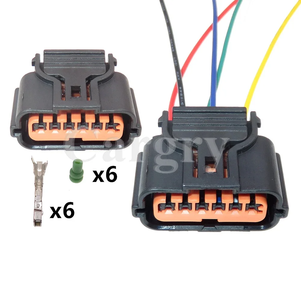 1 Set 6P HP296-06100 HP286-06021 AC Assembly Automobile Reversing Radar Wiring Terminal Socket Auto Accessories