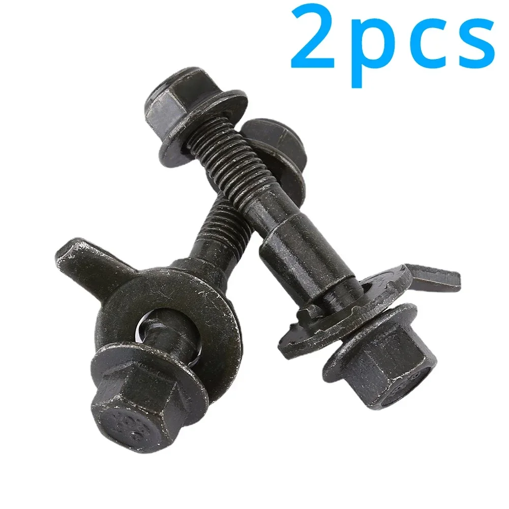 2pcs Car Four Wheel Alignment Eccentric Screw 10mm 12/14/17mm Camber Angle Adjustment Bolt Car Tire Balance Weight 12.9/10.9