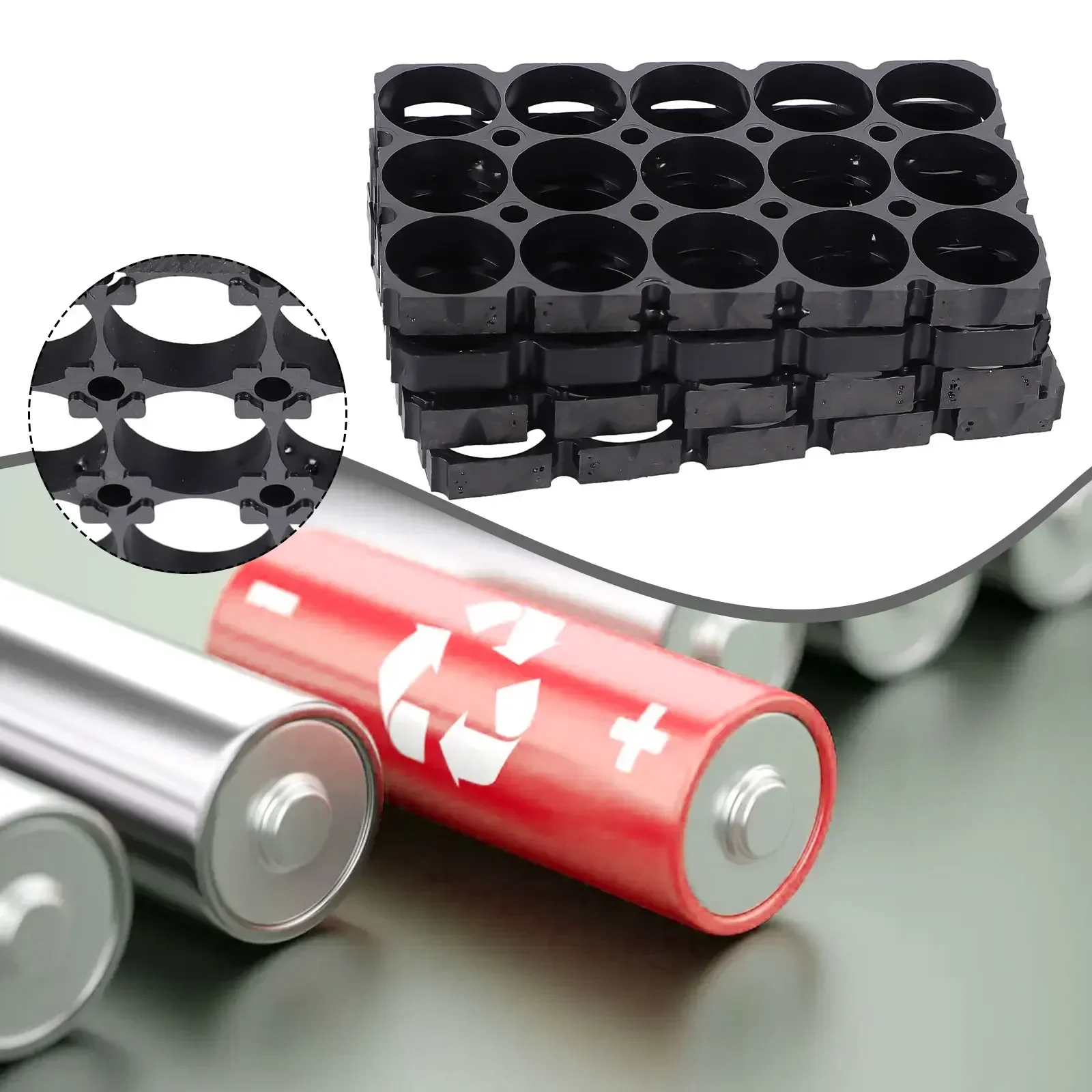 High Quality Brand New Brackets Battery Holder Power Tools Parts Power Tool Batteries Plastic Frame 21700 4 Set ABS+PC