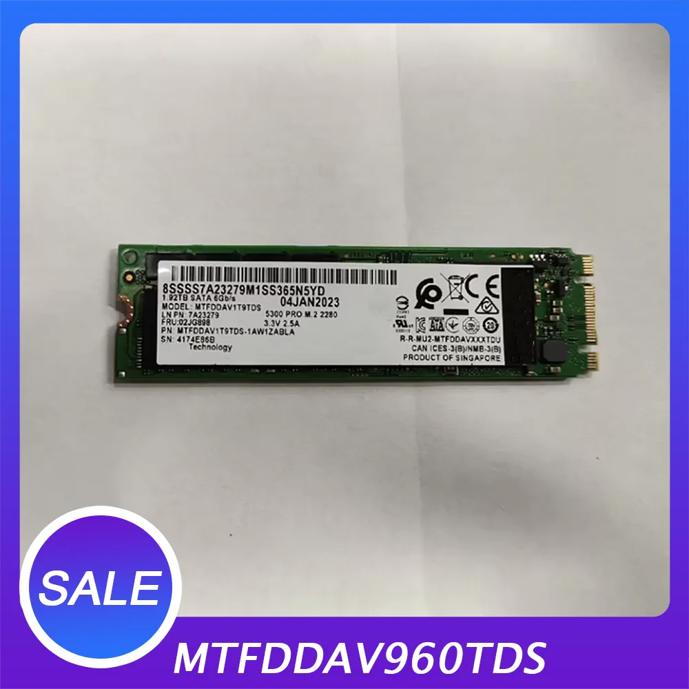 

Для серверного жесткого диска mi-cron M.2 2280 SATA 960G 1,92T 5300pro MTFDDAV960TDS